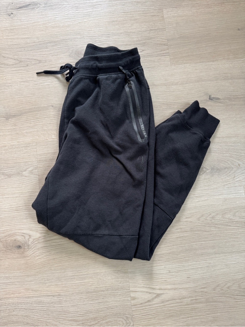 Spyder Active ProWeb Black Double Knit Jogger Sweatpants Men’s Large
